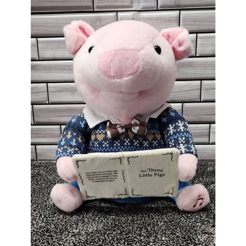 CUDDLE BARN "Preston" The Storytelling Little Pig Animated Battery Operated Toy